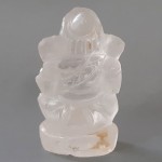 KG-077 White Clear crystal Quartz Carved Lord Ganesh Ganesha Indian Hindu Hinduism deity talisman success Buddha Amulet Statue